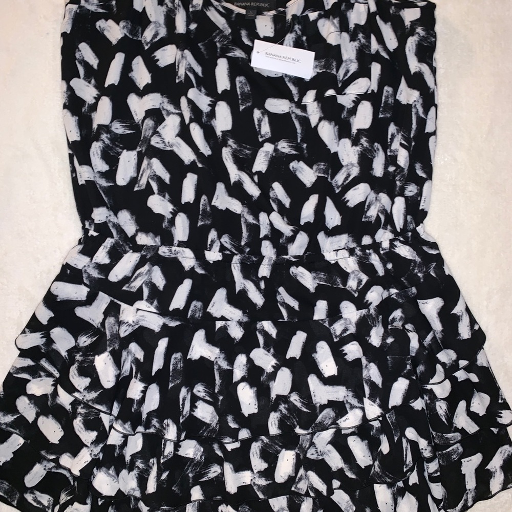 Banana Republic Print Ruffle Dress - Picture 4 of 5